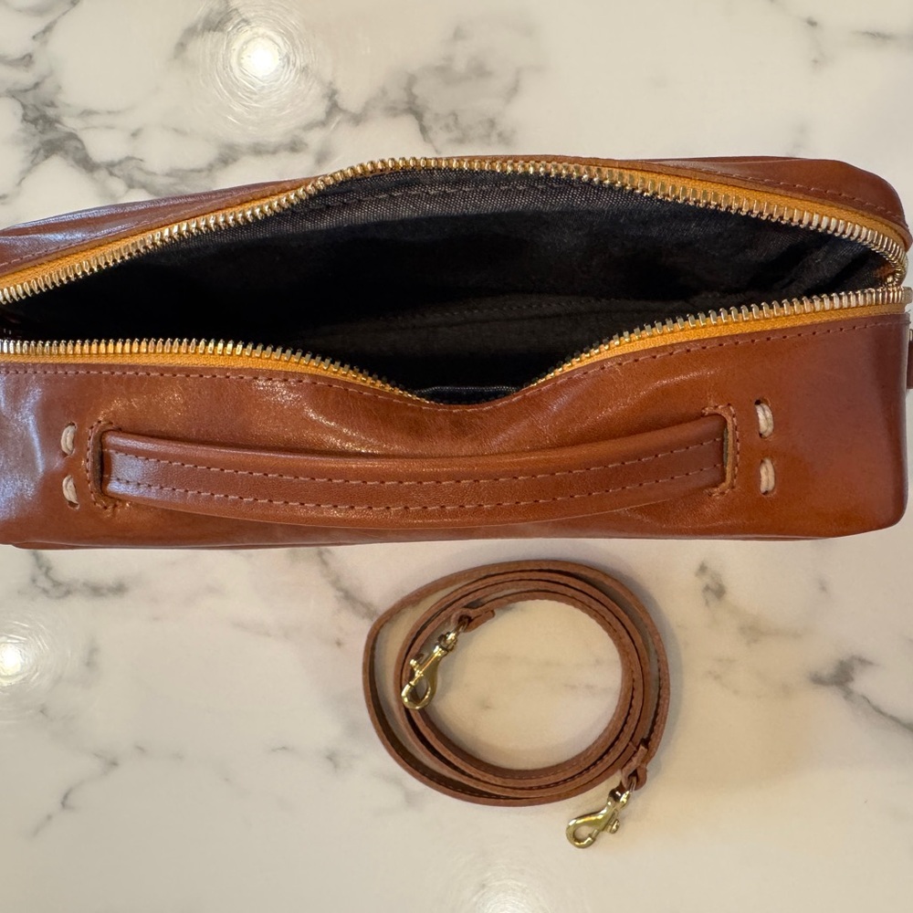 Clare V maribel brown top handle crossbody bag - Picture 6 of 13